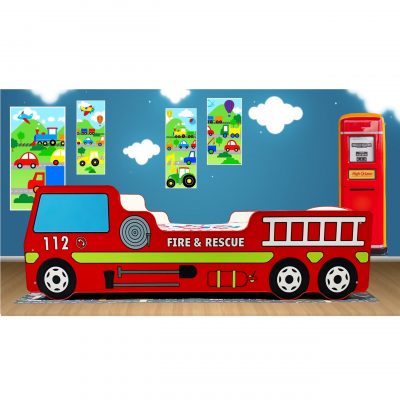 fire engine toddler bed