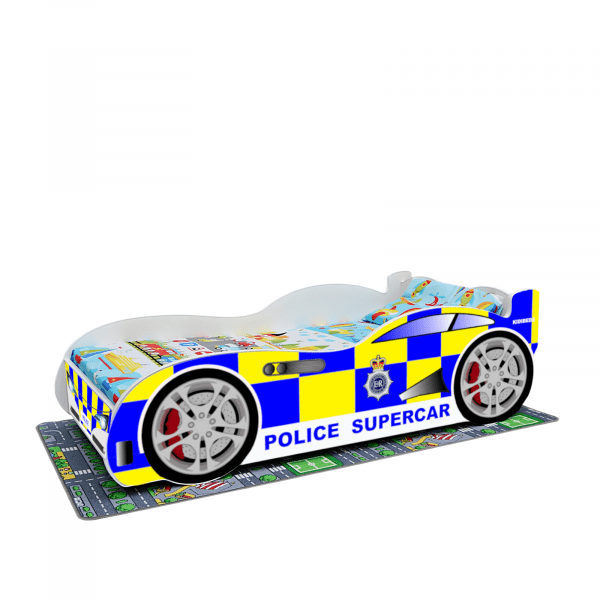 police car bed side